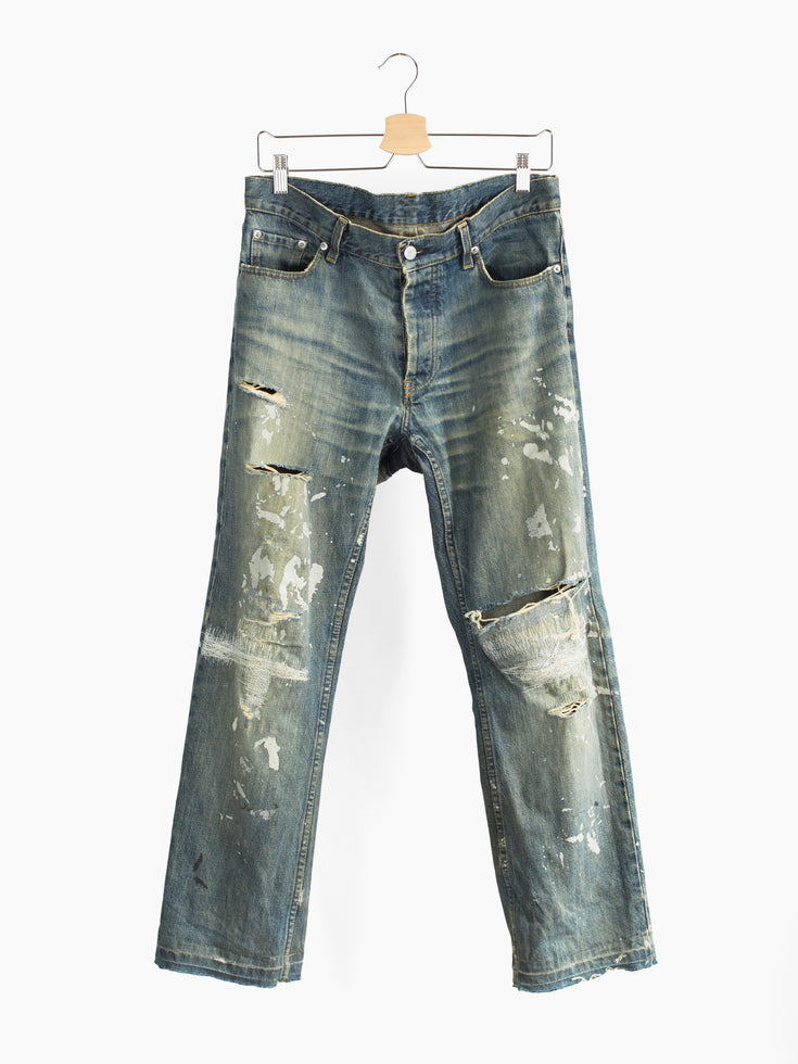 Helmut Lang 1998 Boot Cut Painter Denim