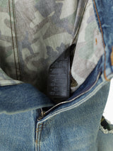 Balenciaga AW21 Camo Layered Destroyed Denim