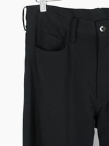 Yohji Yamamoto Pour Homme Wool Gabardine Flared Jeans