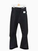 Kozaburo AW20 Overdyed Black Short 3D Bootcut