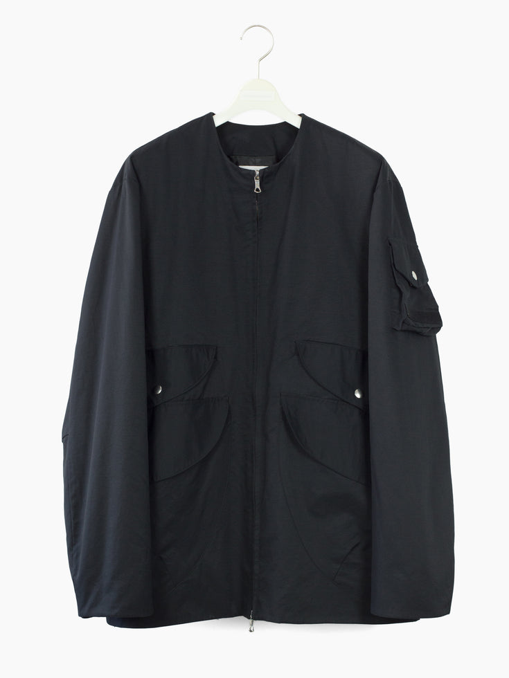 Ramon Rivera Layered Cargo Pocket Liner Jacket