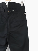 Ramon Rivera High Waisted Split-Back Flared Trousers