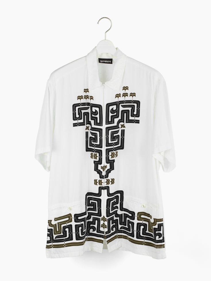 Toilet 90s Printed Rayon Havana Shirt