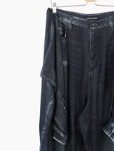 Balenciaga SS21 Trompe L'oeil Tied Up Viscose 'Denim'