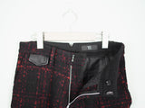 Yohji Yamamoto Y's Leather Sidestripe Woven Trousers