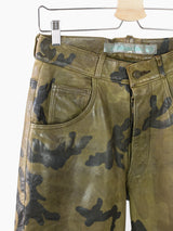 Maharishi 90s Painted Camo Leather Jeans