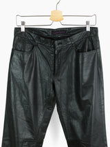 Shinichiro Arakawa 90s Pleated Leather Jean