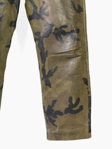 Maharishi 90s Painted Camo Leather Jeans