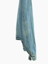 Hussein Chalayan 00s Light Wash Denim Work Jacket