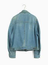 Hussein Chalayan 00s Light Wash Denim Work Jacket