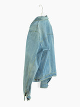 Hussein Chalayan 00s Light Wash Denim Work Jacket