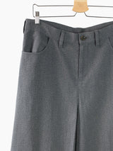 Yohji Yamamoto Y's Grey Textured Hakama Skirt