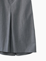 Yohji Yamamoto Y's Grey Textured Hakama Skirt