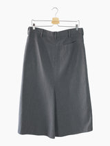Yohji Yamamoto Y's Grey Textured Hakama Skirt