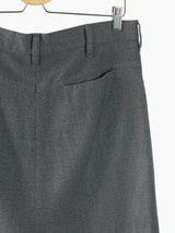 Yohji Yamamoto Y's Grey Textured Hakama Skirt