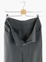 Yohji Yamamoto Y's Grey Textured Hakama Skirt