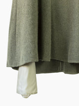 Sulvam AW22 Wool Flannel Layered Skirt Trousers
