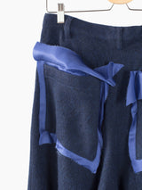 Sulvam AW22 Wool Flannel Layered Wide Pants