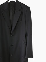 Sulvam AW22 Wool Gabardine Slashed Overcoat