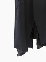 Sulvam AW22 Wool Gabardine Slashed Overcoat