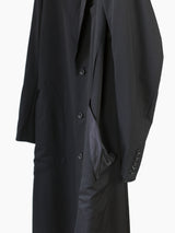 Sulvam AW22 Wool Gabardine Slashed Overcoat