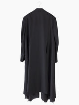 Sulvam AW22 Wool Gabardine Slashed Overcoat