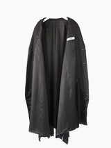 Sulvam AW22 Wool Gabardine Slashed Overcoat
