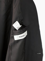 Sulvam AW22 Wool Gabardine Slashed Overcoat