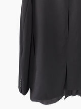 Sulvam AW22 Slashed Wool Gabardine 2B Suit Jacket