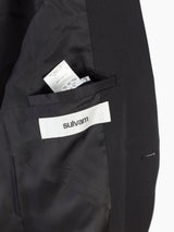Sulvam AW22 Slashed Wool Gabardine 2B Suit Jacket