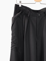 Sulvam AW22 Wool Gabardine Wide Trousers