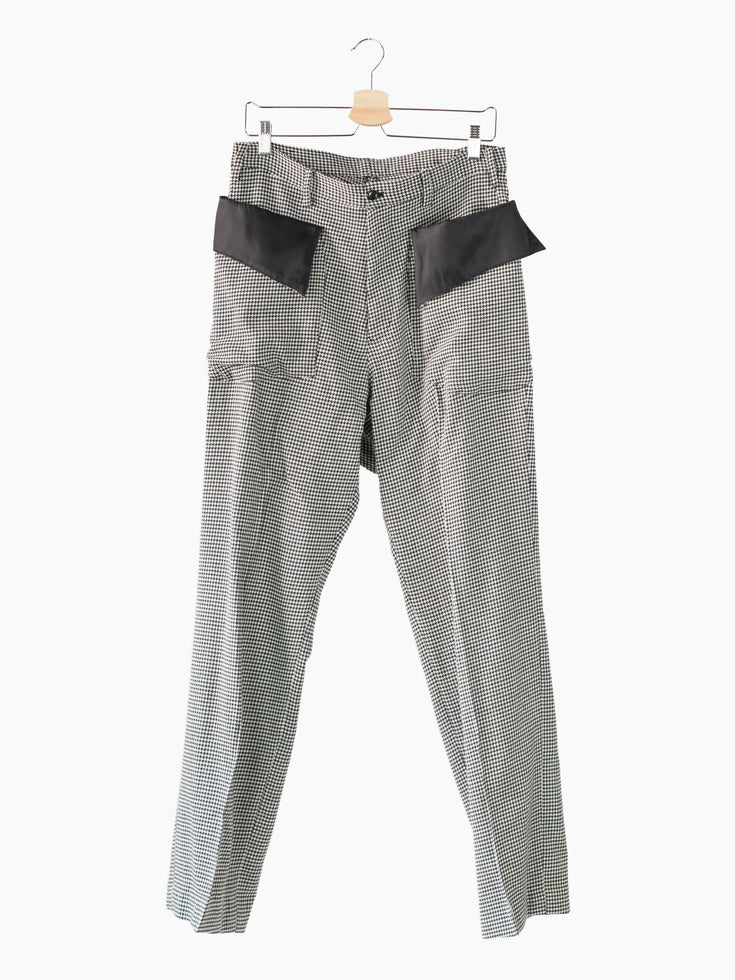 Sulvam AW22 Gardening Pocket Houndstooth Trousers