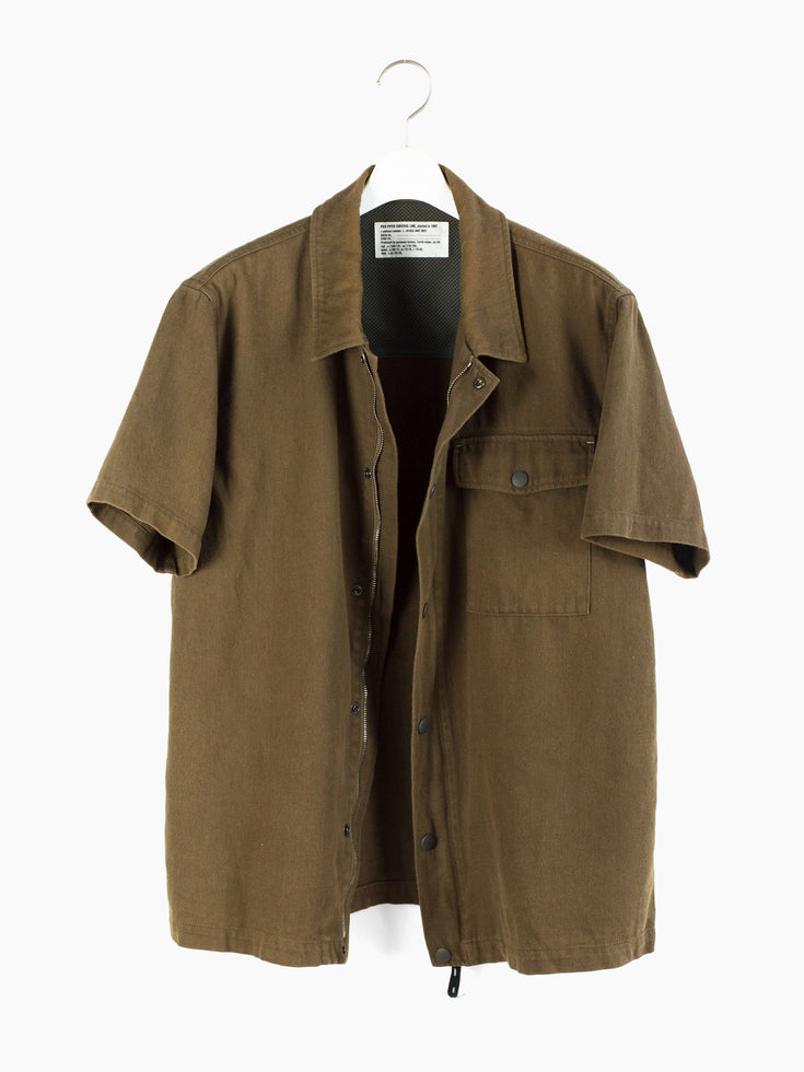 Pied Piper 90s Linen Zip Utility Shirt