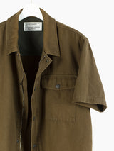 Pied Piper 90s Linen Zip Utility Shirt