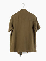 Pied Piper 90s Linen Zip Utility Shirt