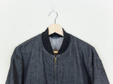 Comme des Garçons Homme 1995 Leather-Trim Denim Bomber