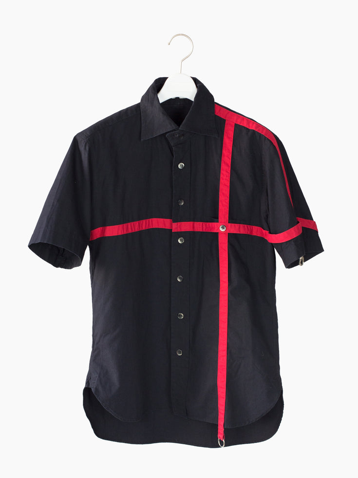 Yuji Yamada 90s Red Cage Harness Shirt