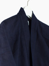 Kozaburo AW21 Indigo Plainweave Kimono