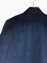 Kozaburo AW21 Indigo Plainweave Kimono