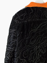 Penultimate AW22 Flame Quilted Shirt w/ Knit Collar