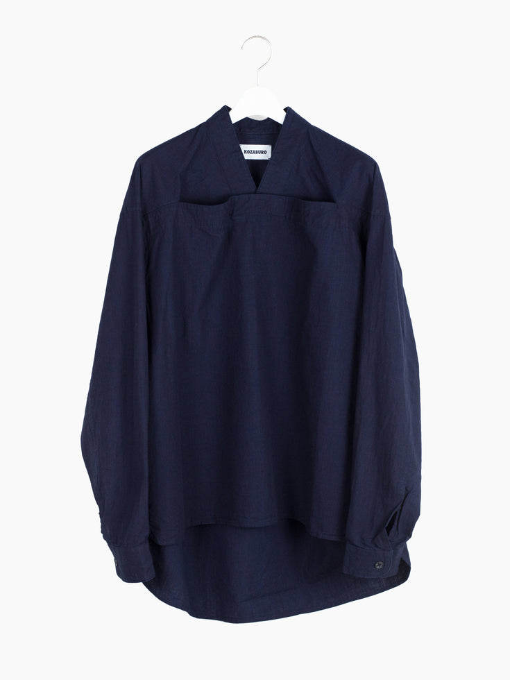 Kozaburo AW21 Laser Light Monk Shirt