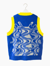 Penultimate AW22 Metallic Wave Sweater Vest