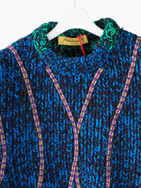 Penultimate AW22 Shanghai Stripe Applique Hand Knit Vest