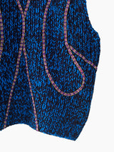 Penultimate AW22 Shanghai Stripe Applique Hand Knit Vest
