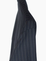 Kiko Kostadinov SS21 00102021 3M Pinstripe Freydal Long Coat