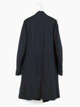 Kiko Kostadinov SS21 00102021 3M Pinstripe Freydal Long Coat