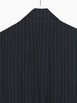 Kiko Kostadinov SS21 00102021 3M Pinstripe Freydal Long Coat