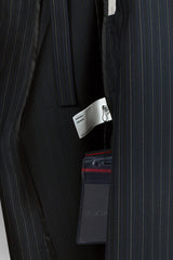 Kiko Kostadinov SS21 00102021 3M Pinstripe Freydal Long Coat