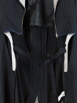 Kiko Kostadinov SS21 00102021 3M Pinstripe Freydal Long Coat