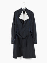 Kiko Kostadinov SS21 00102021 3M Pinstripe Freydal Long Coat